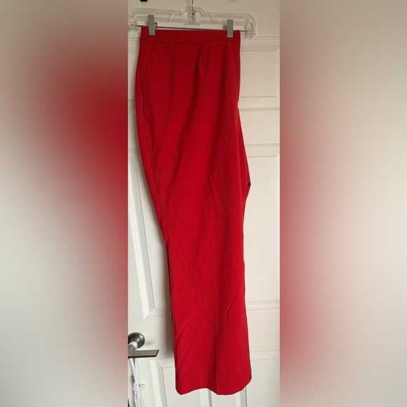 Jessica London sz. 20 Vibrant Red Wide Leg Pants - Picture 2 of 6